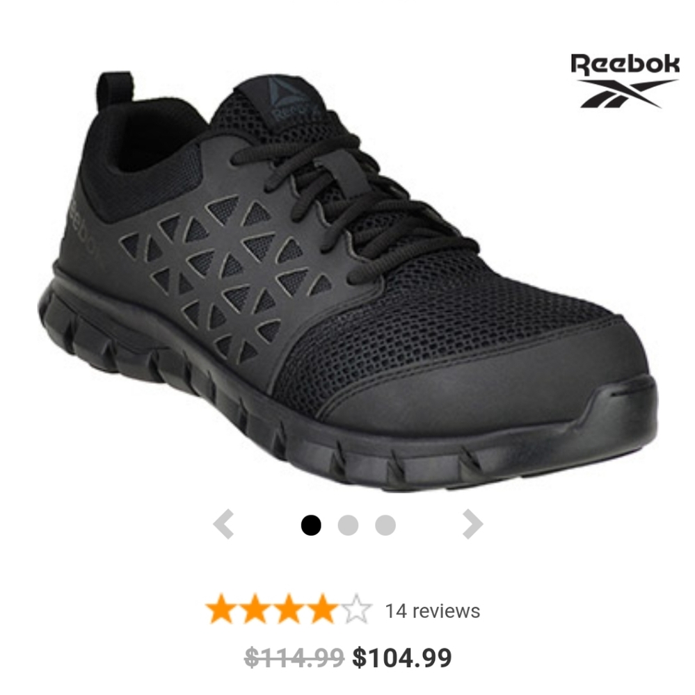 Steel toe work sneaker